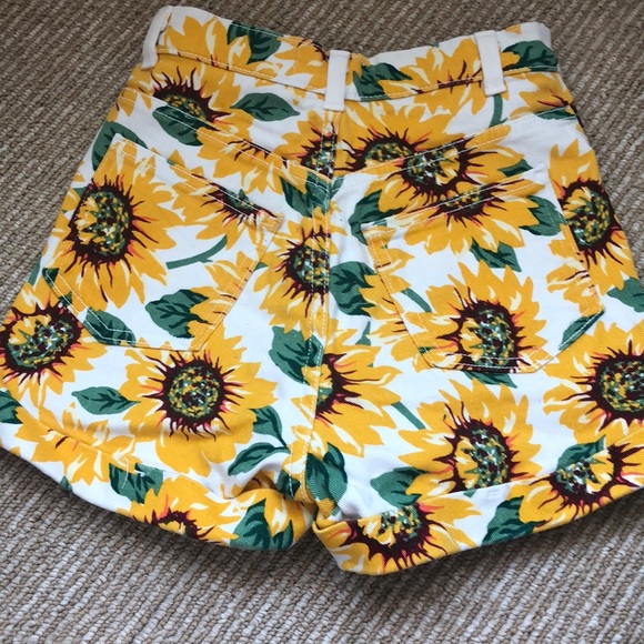 American Apparel Sunflower High Waisted Shorts - Picture 2 of 5